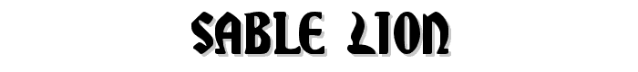 Sable Lion font
